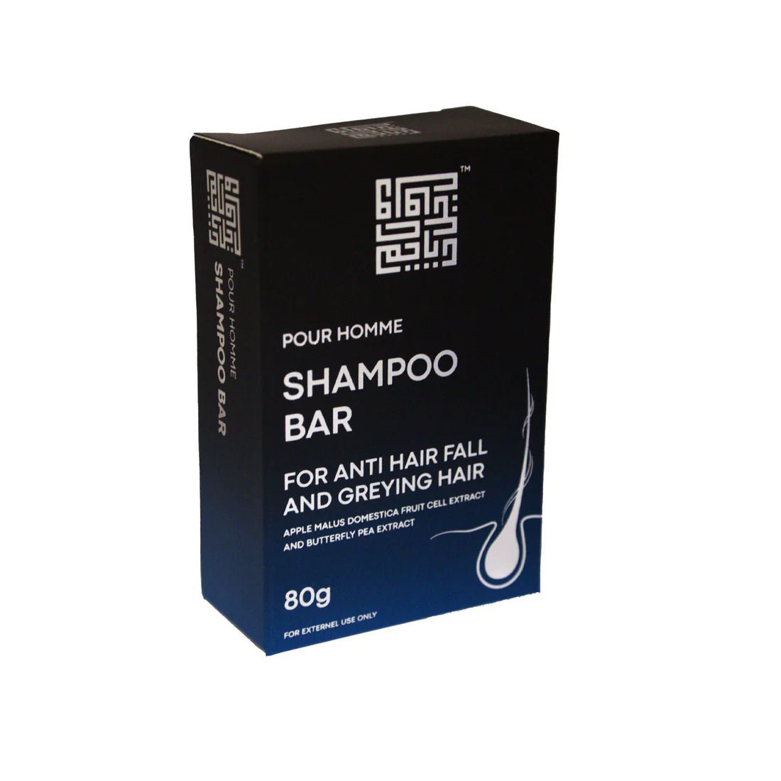 Pour Homme Syampu Soap Bar – Dengan Ekstrak Sel Stem Epal untuk Rambut Lelaki Sihat