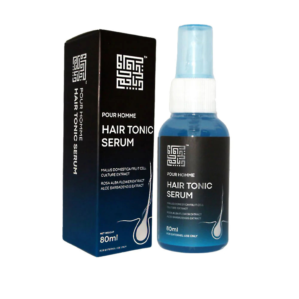Pour Homme Hair Tonic Serum dengan Sel Stem Epal – Rambut Lelaki Nampak Kuat, Segar & Terurus