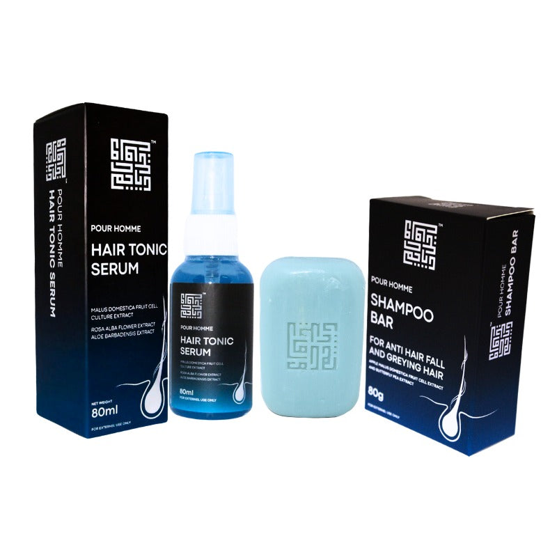Set Sel Stem Epal Untuk Rambut Sihat dan Bergaya - Syampu dan Serum