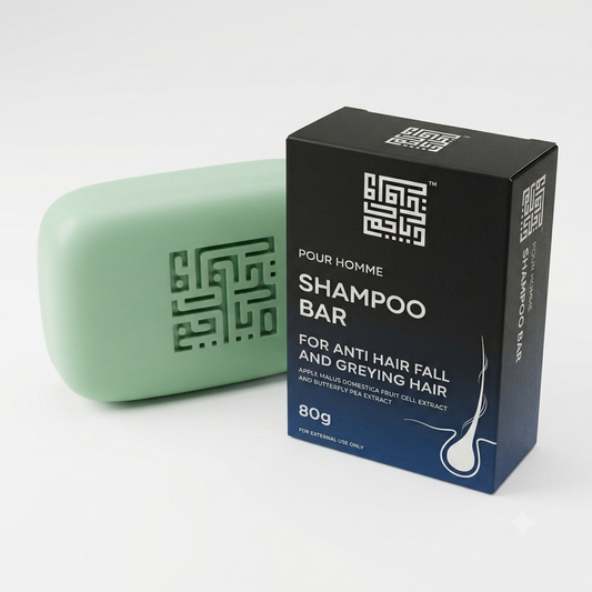 Pour Homme Shampoo Bar – Bunga Telang & Apple Stem Cell untuk Penjagaan Rambut